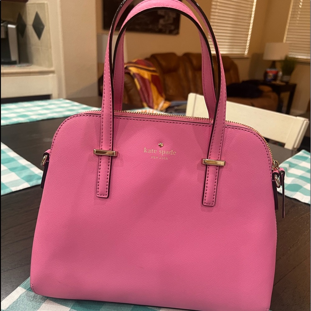 Kate Spade Cedar Street maze, satchel in pink confetti